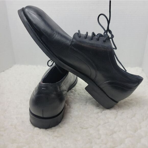 Cole Haan Modern Essential Mens Oxford  Size 8 Black Leather Plain Toe C30582 - Picture 6 of 10